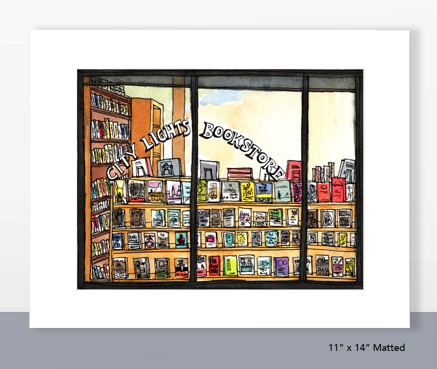 City Lights Bookstore Print