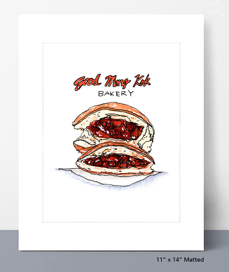Good Mong Kok's BBQ Pork Buns Print