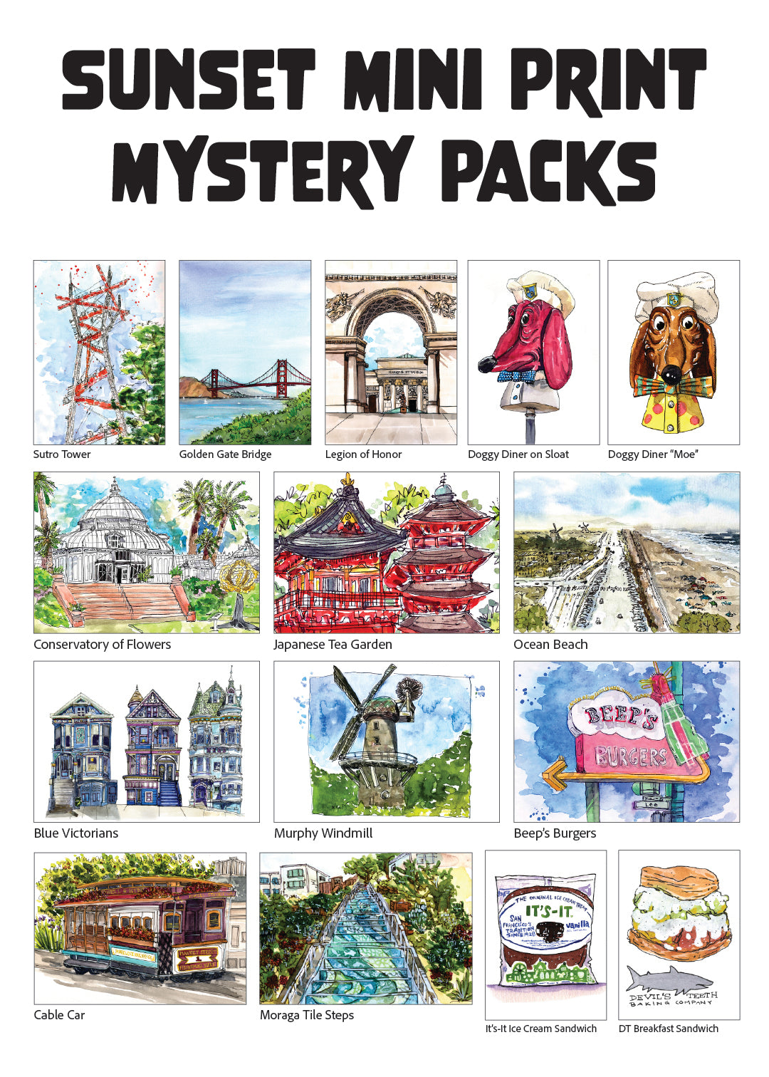 Kismet x Sunset - Mini Print Mystery Pack