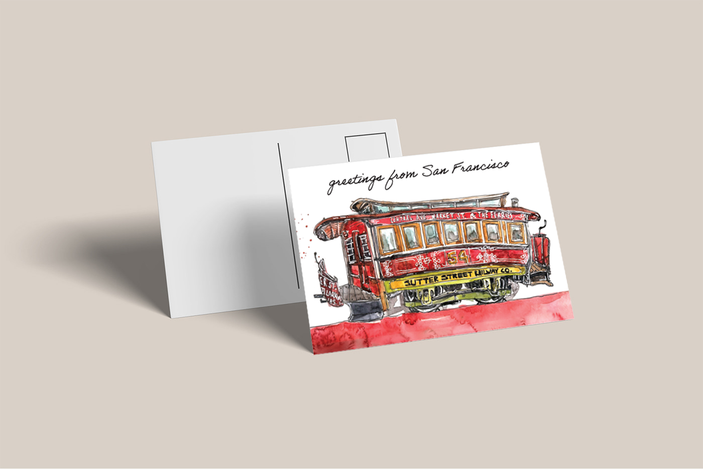 Cable Car Postcard