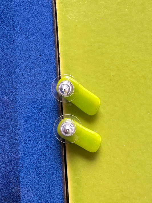 Bamboo Fused Glass Studs