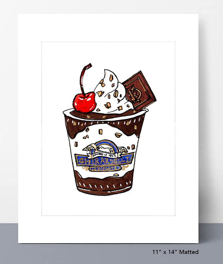Ghirardelli Sundae Print