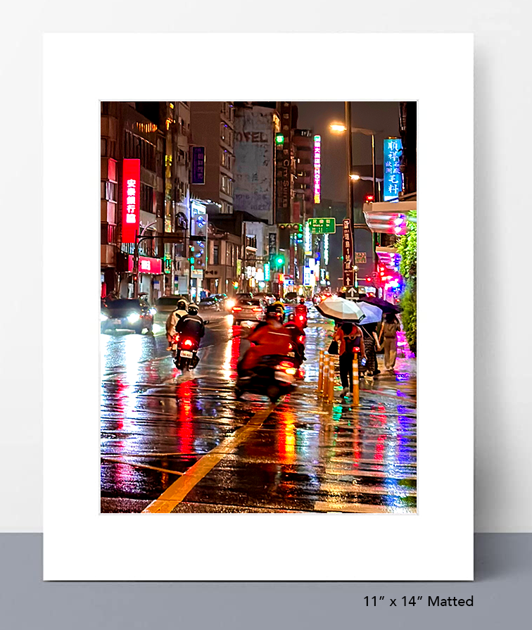Rainy Taipei Nights Photo Print