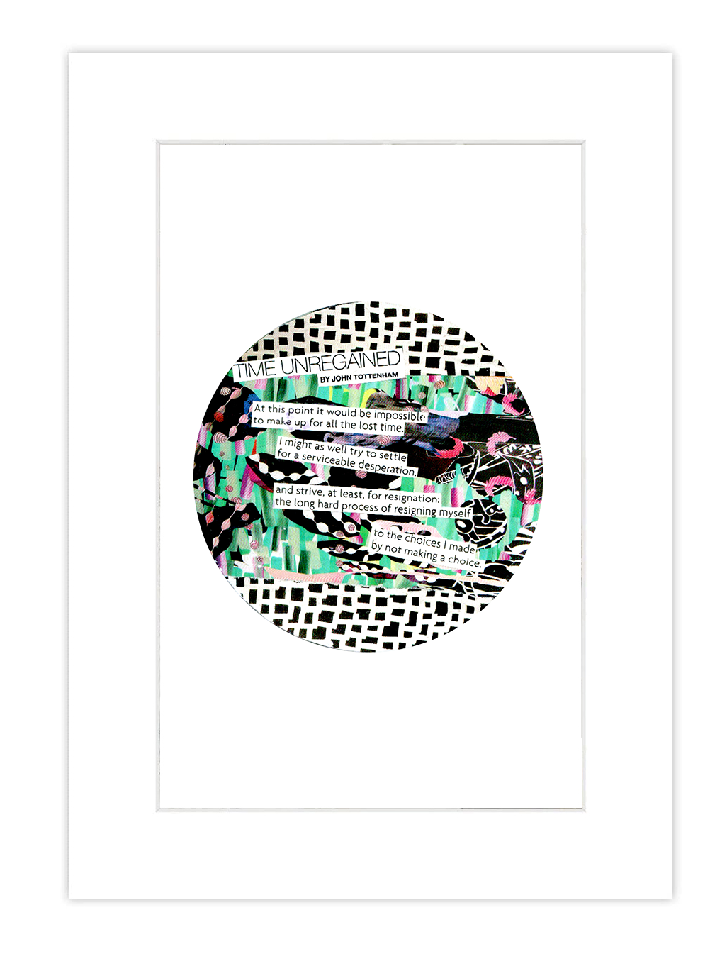 Time Regained Collage Print