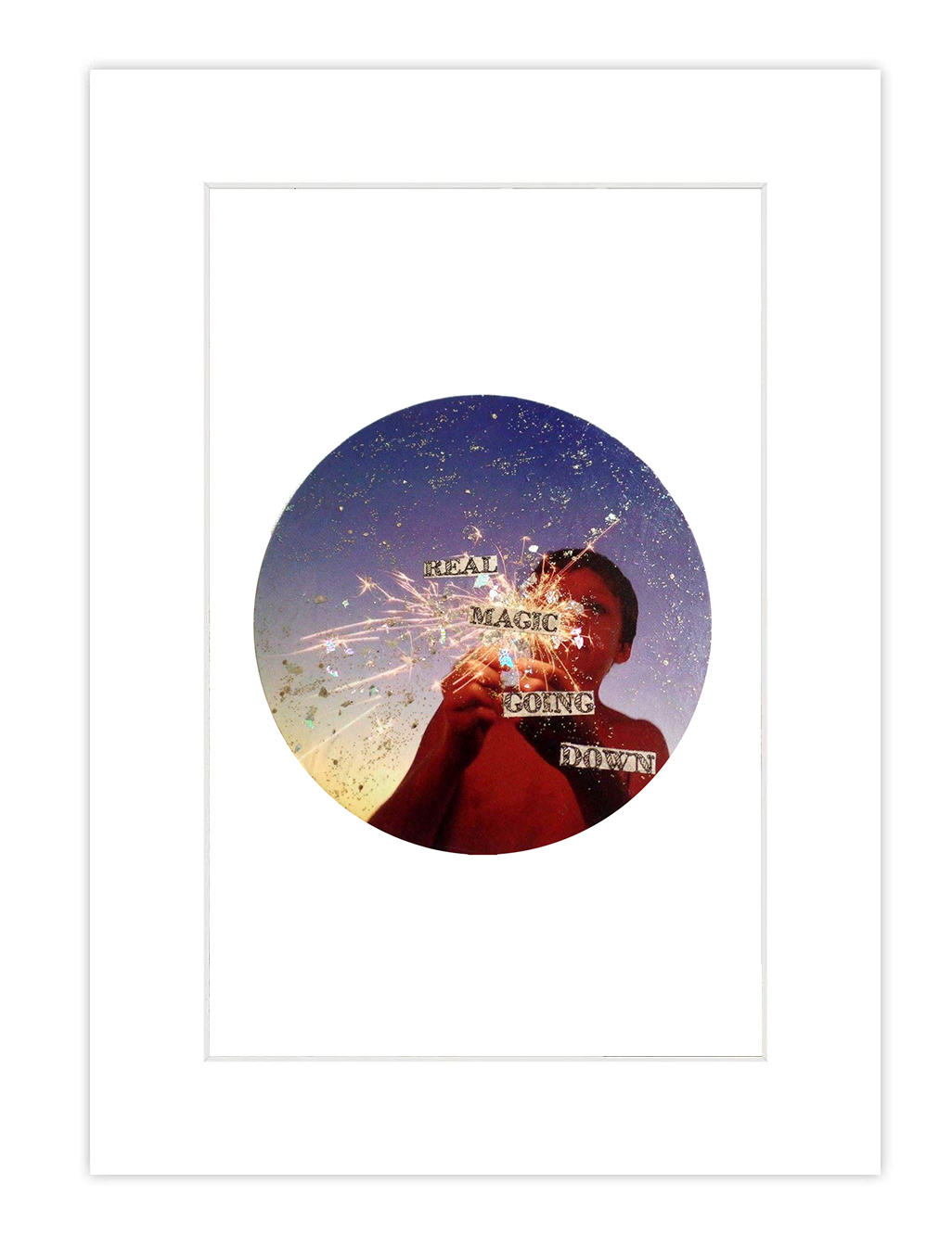 Real Magic Going Down Collage Print