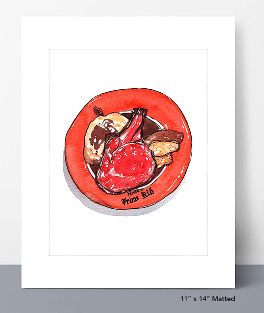 House of Prime Rib's King Henry VIII Cut Print
