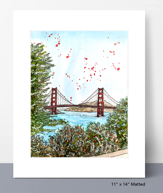 Golden Gate Bridge from Land's End Print