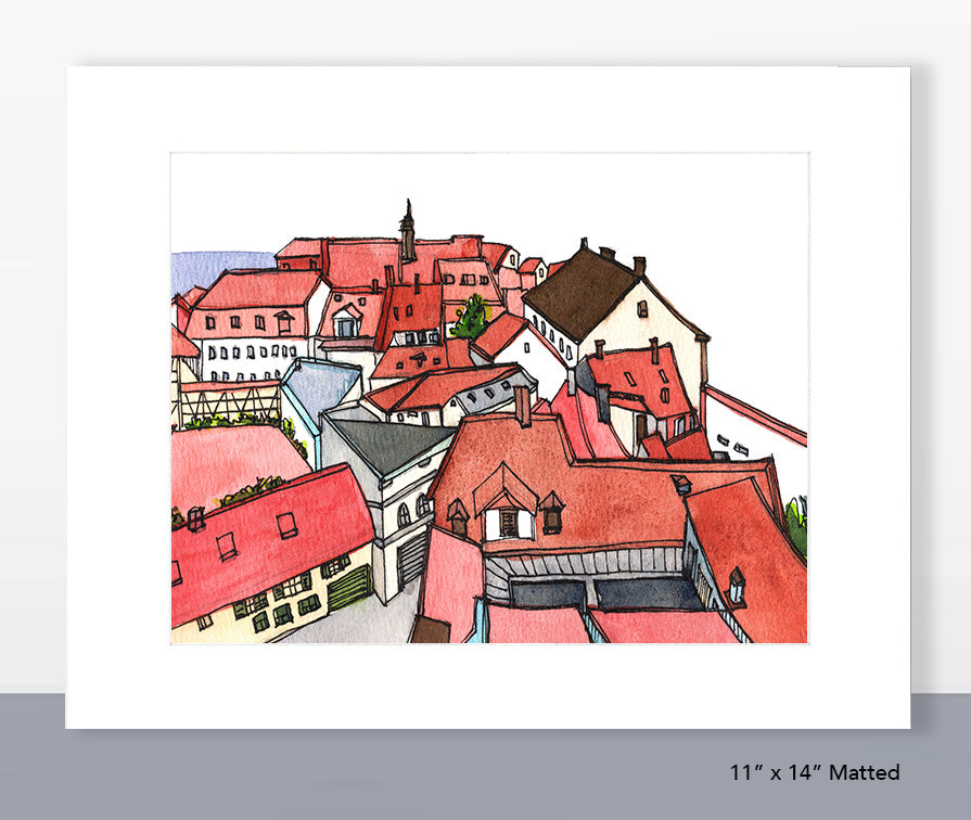 Bamberg Rooftops Print