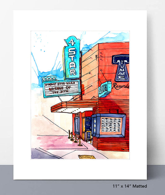 4 Star Theater Print