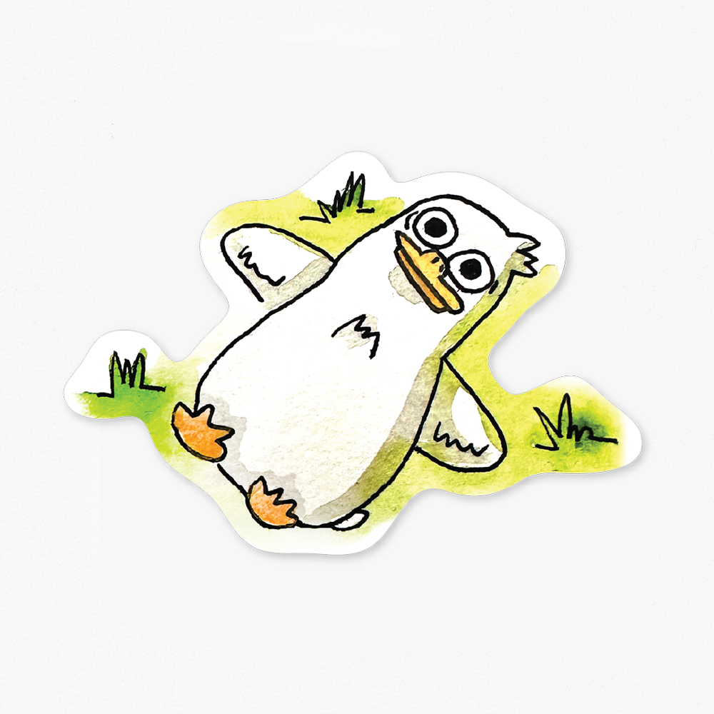 Oh No Duck Sticker