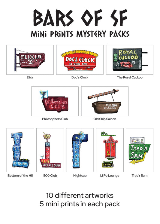 Bars of SF - Mini Print Mystery Pack