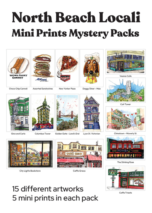 North Beach Series - Mini Print Mystery Pack