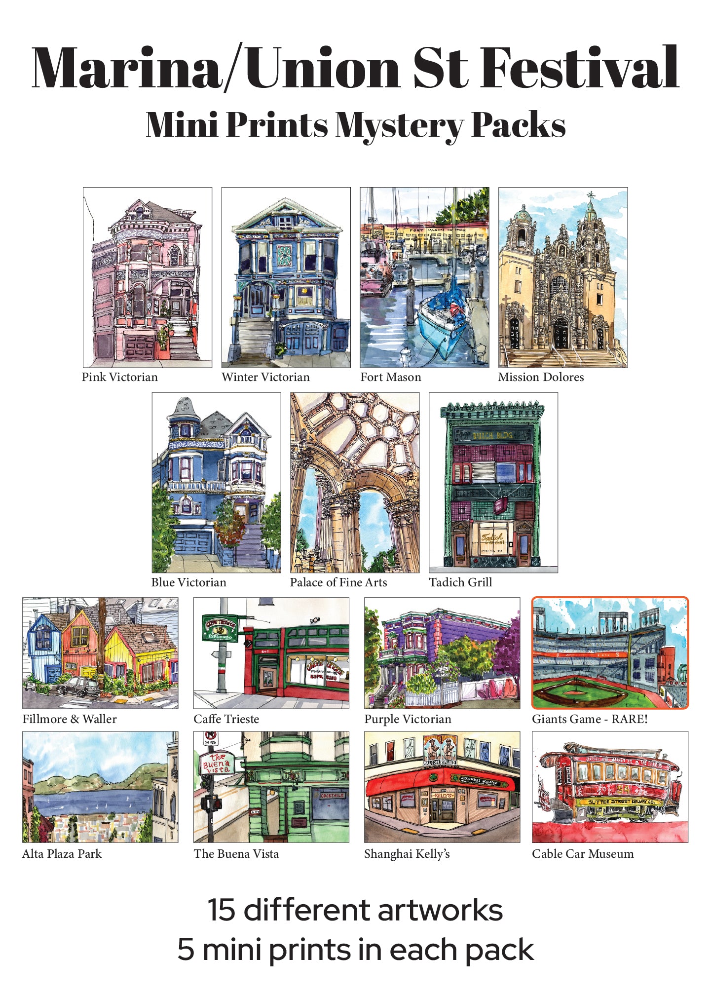 Marina Series - Mini Print Mystery Pack