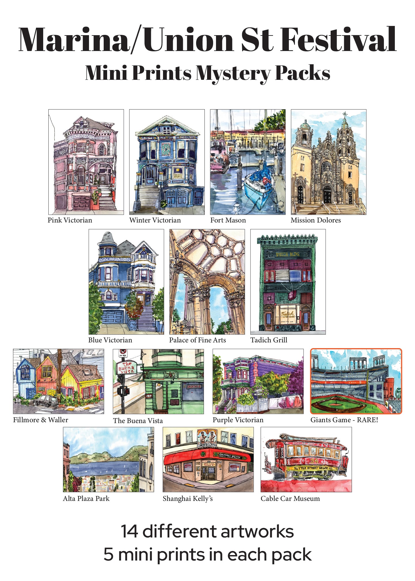 Marina Series - Mini Print Mystery Pack