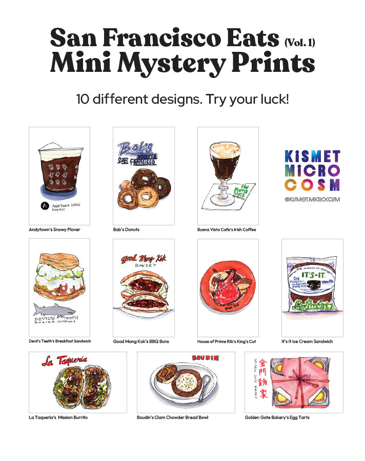 San Francisco Eats (Vol. 1) - Mini Print Mystery Pack
