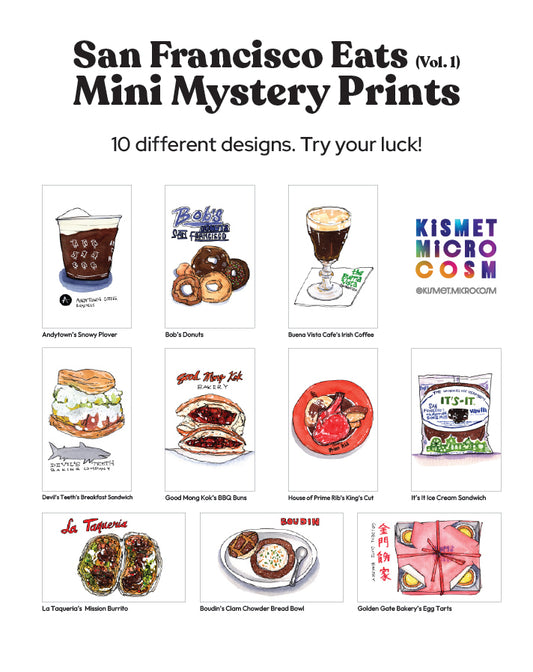 San Francisco Eats (Vol. 1) - Mini Print Mystery Pack