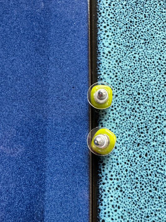 Electric Feel Fused Glass Studs