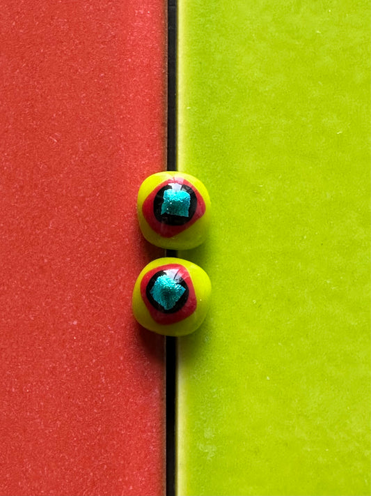 Retro Fused Glass Studs