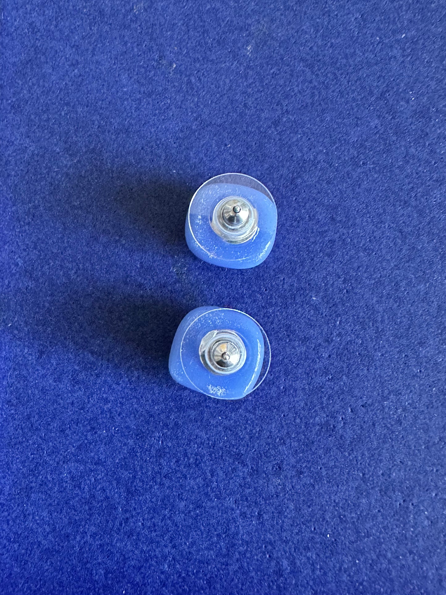 Periwinkle Paradise Fused Glass Studs