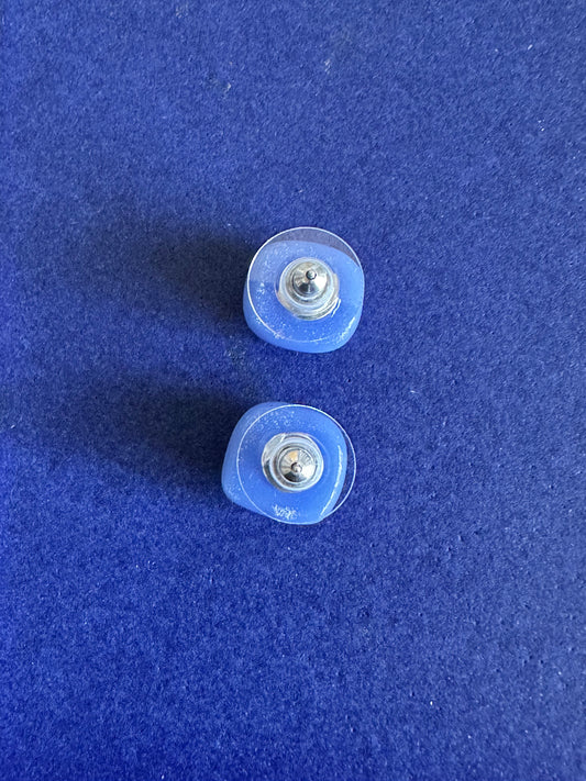 Periwinkle Paradise Fused Glass Studs