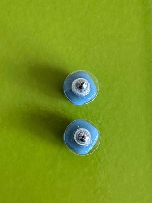Evil Eye Millefiori Fused Glass Studs