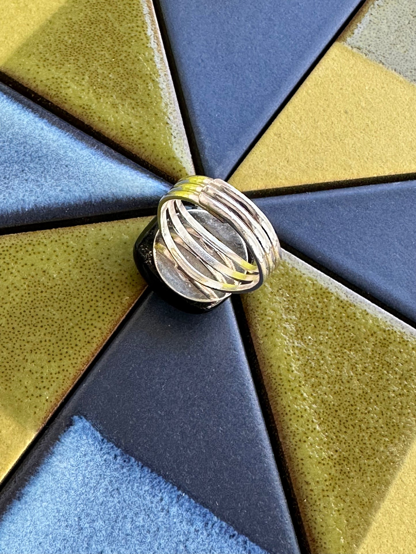 Supernova Fused Glass Ring