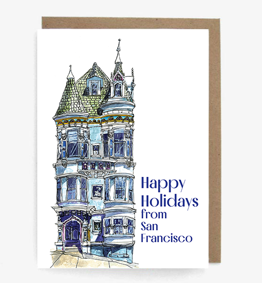 Blue Victorian - Happy Holidays from San Francisco