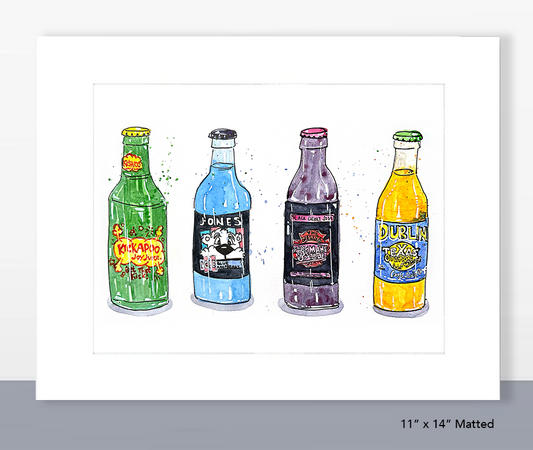 Sodas from Rocket Fizz Print