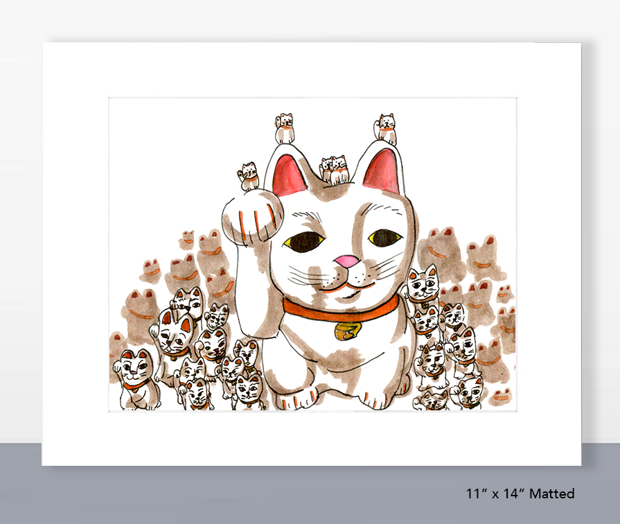 Gotokuji (Lucky Cat) Temple Print