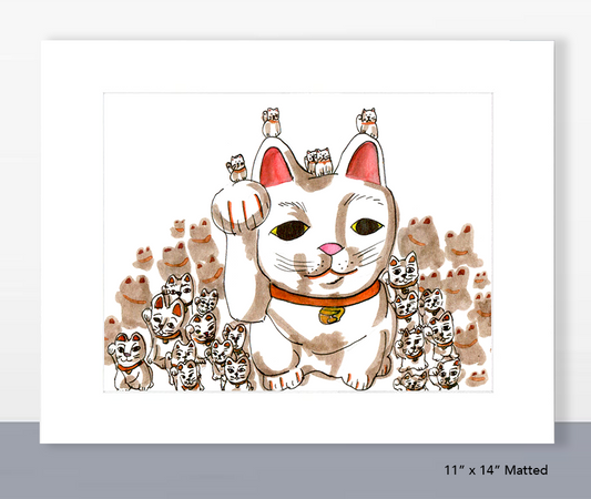 Gotokuji (Lucky Cat) Temple Print