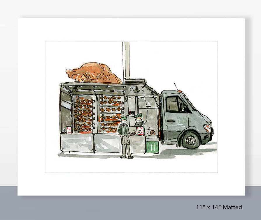 Chicken Truck Print