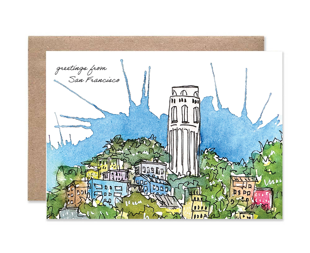 Greetings from San Francisco - Card Set of 6