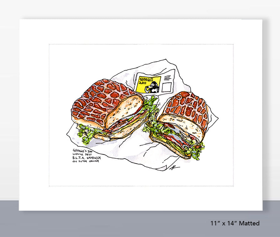 George's Zoo Liquor & Deli Print