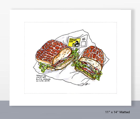 George's Zoo Liquor & Deli Print
