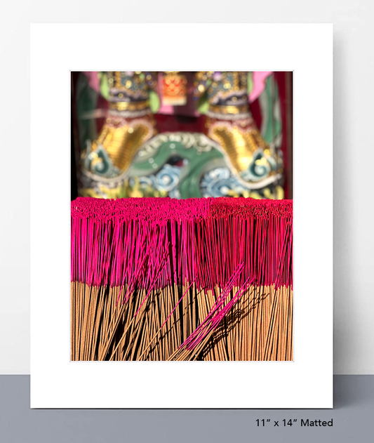 Temple Incense Photo Print