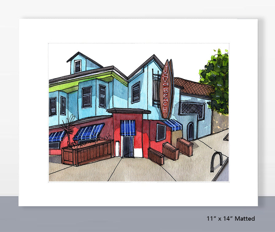 Java Beach Cafe Print