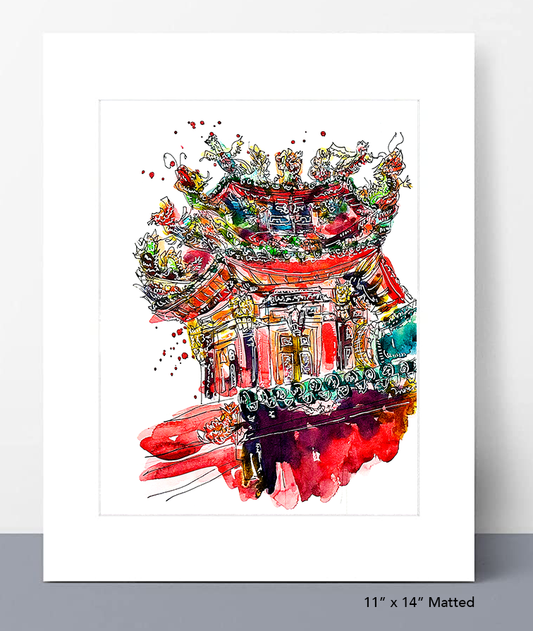 Long Shan Temple (龍山寺) Print