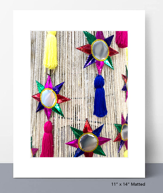 Mexican Tin Folk Stars Photo Print