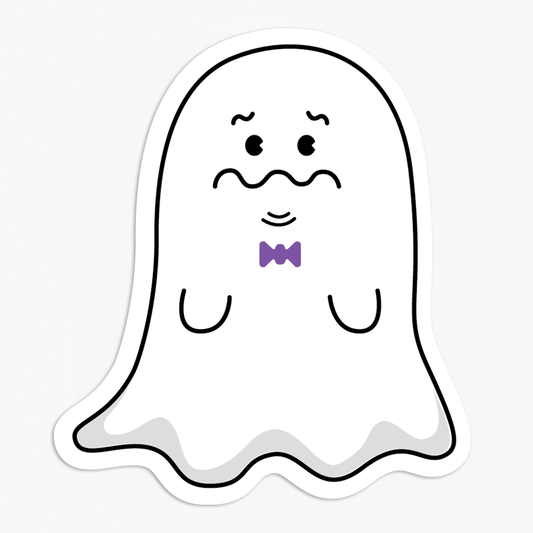 Nervous Ghost Sticker