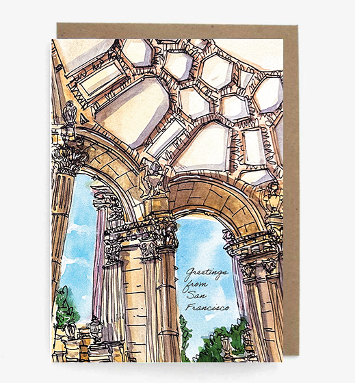 Palace of Fine Arts - Greetings from San Francisco