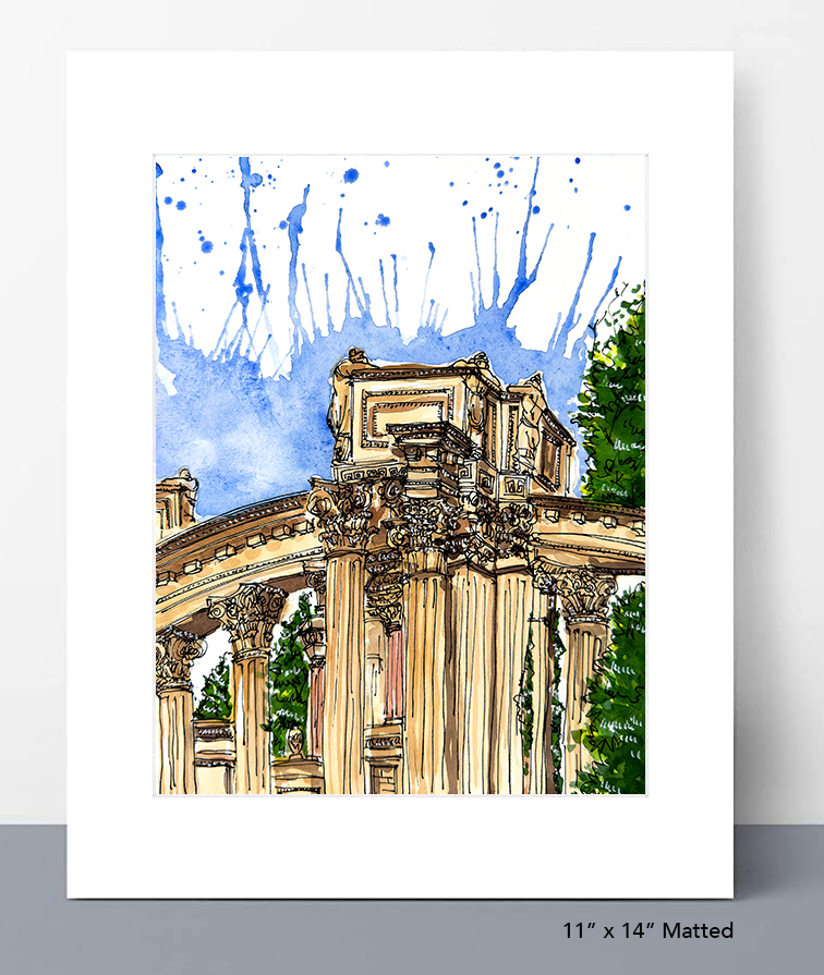 Palace of Fine Arts Columns Print