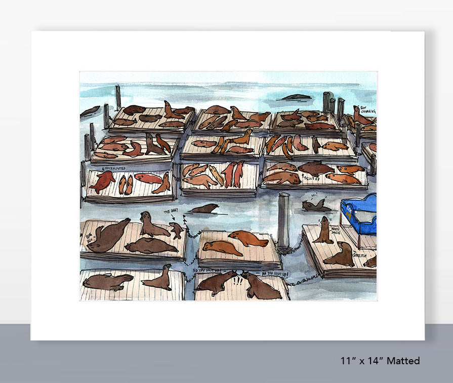 Pier 39 Sea Lions Print