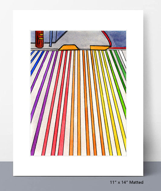 Rainbow Crosswalk Print