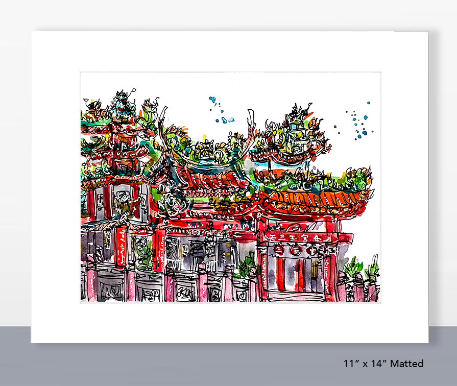 San Yu Temple (三玉宮) Print