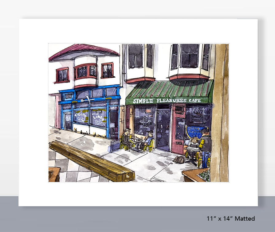 Simple Pleasures Cafe Print
