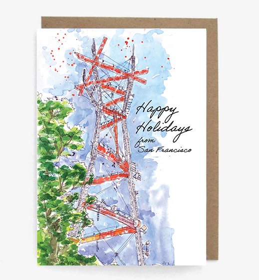 Sutro Tower - Happy Holidays from San Francisco