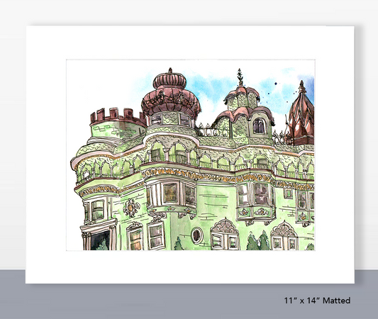 Old Vedanta Society Hindu Temple Print