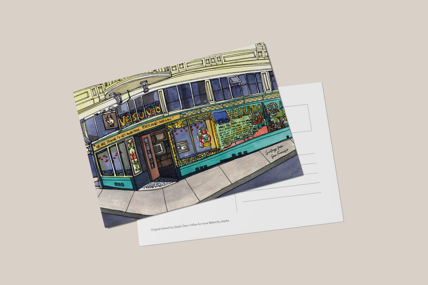 Vesuvio Cafe Postcard