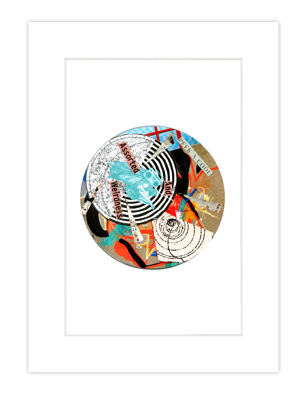 Assorted Weirdness Collage Print