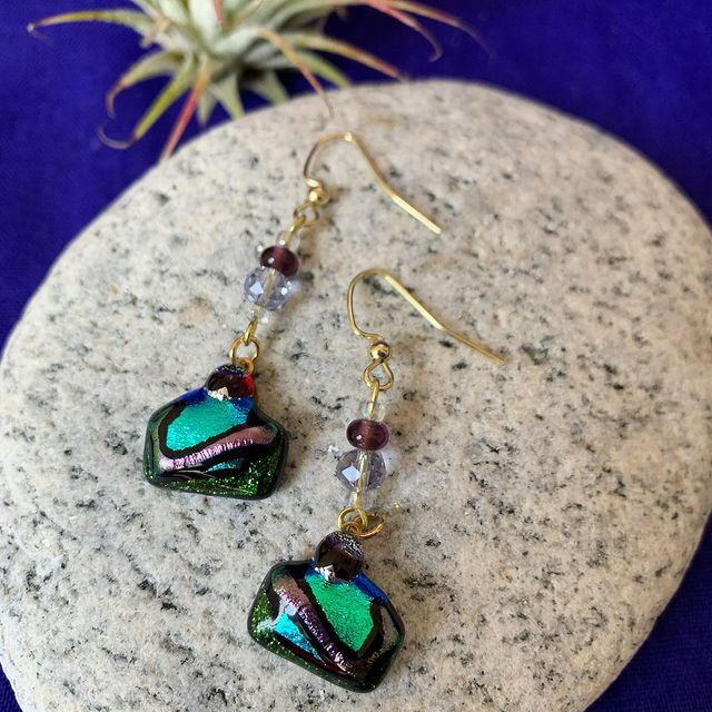Beaded Lucky 7's Earrings